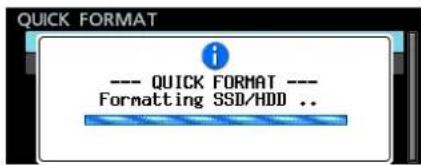 QUICK FORMAT --- QUICK FORMAT --- Formatting SSD/HDD ..