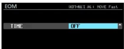EOM SHIFT+MULTI NO : MOVE Fast TIME OFF