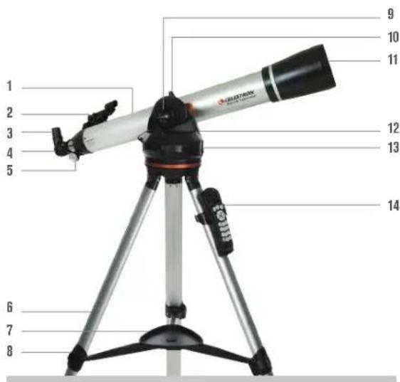 CELESTRON 114LCM Computerized - LISTA DE PIEZAS - 1
