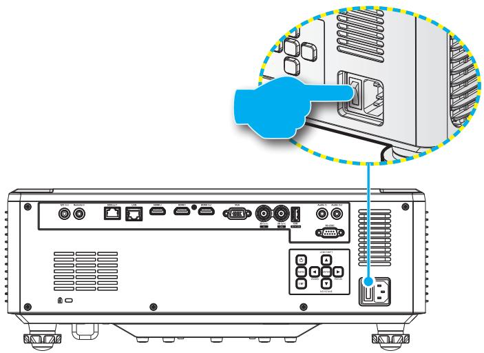OPTOMA ZU920T - Mise sous tension - 1