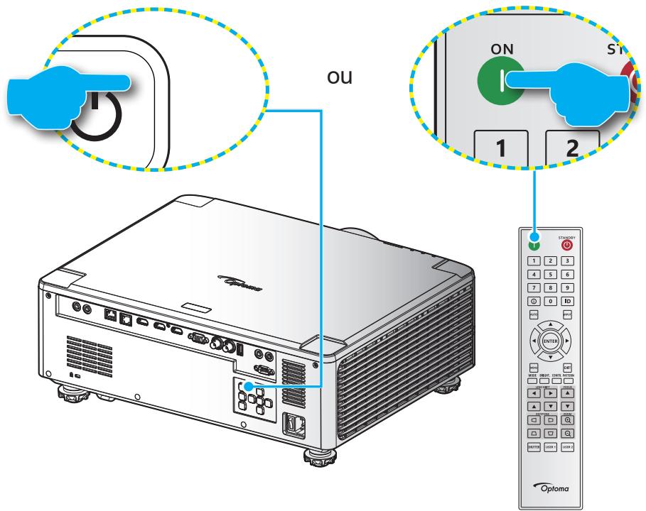OPTOMA ZU920T - Mise sous tension - 2