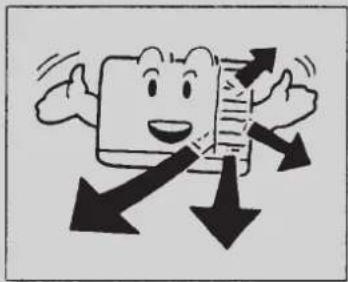 Cartoon illustration of a smiling computer character with arrows indicating flow or movement (no text or symbols)