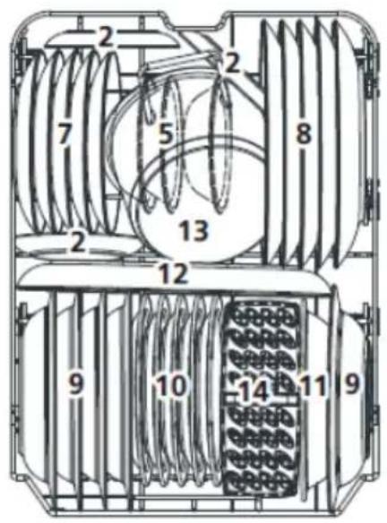 Technical diagram of a mechanical or electrical component with numbered parts and coiled structures