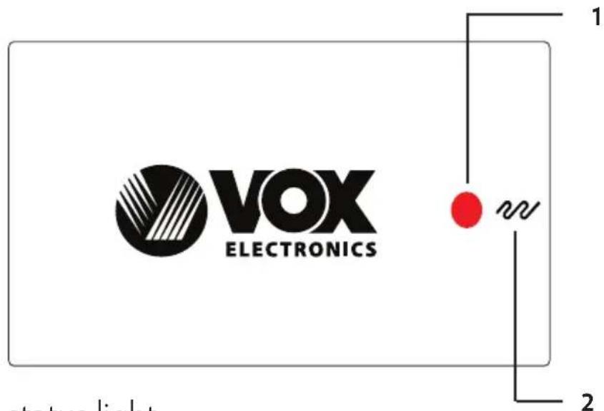 VOX ELECTRONICS status light 1 2