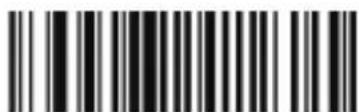 Black and white barcode image with vertical lines and a small number '1' at the bottom right.