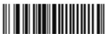 Black and white barcode image with vertical lines and a small number '1' at the bottom