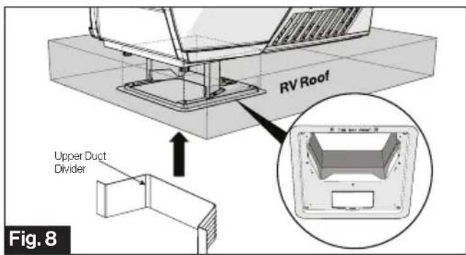 RV Roof Upper Duct Divider Fig. 8