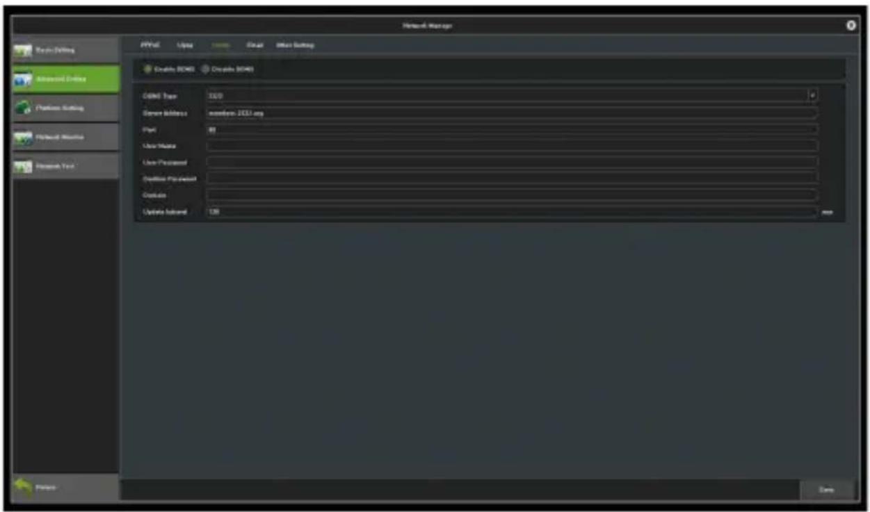 Network Manager File Edit View Insert Enter Settings Create B040 Create B040 C#M0 Type: 10.0 Server Address: master-2357.org Part: User Make: User Processed: Delete Processed: Create Update Submand: 126 OK Finish