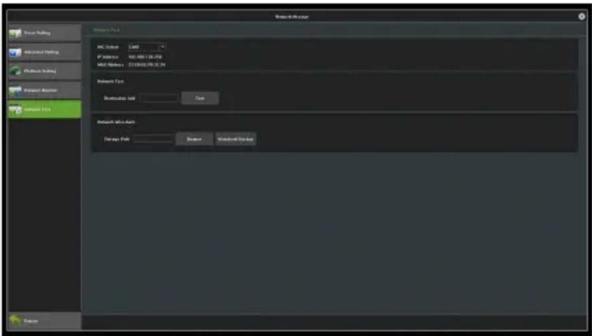 Network Manager Access Show Running Advanced Running Portfolio Running Network Manager Network Data Network Data ABC Subword: Limit IP Address: 100.0001.00.000 Mail Address: 2138965.00.00.00 Network Data Reconciliation test Save Network Data Back Storage Data Balance Streamline Display