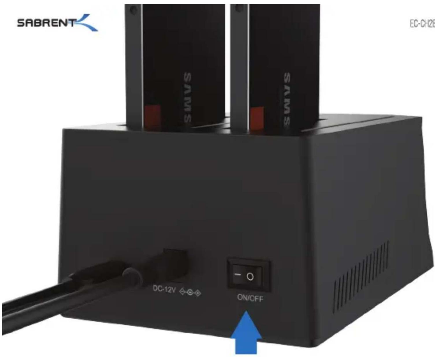 SABRENT SAMS SAMS DC-12V ◇-⊗-⊗ ON/OFF - O EC-CH28