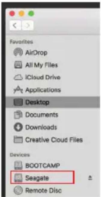 Favorites AirDrop All My Files iCloud Drive Applications Desktop Documents Downloads Creative Cloud Files Devices BOOTCAMP Seagate Remote Disc