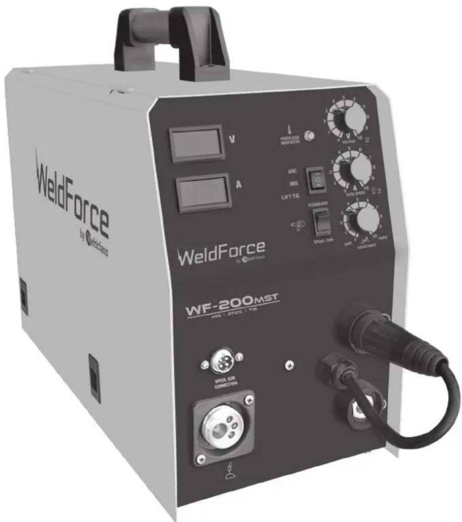 WeldForce by Wireless V A WeldForce by Wireless WFD-200MST JWBS / STICK / TIS SPEED CAN COMPUTATION AVOURADO INDICATION MINI LIFT TIG STANDARD SPRING CAN OFF RICHES