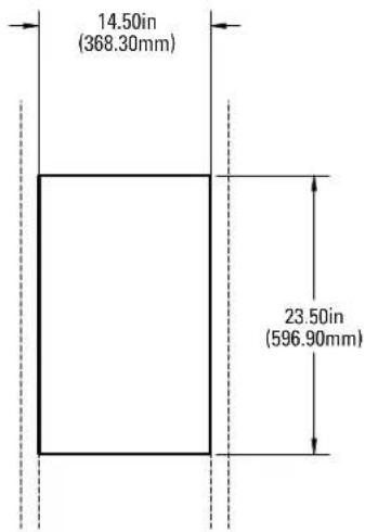 14.50in (368.30mm) 23.50in (596.90mm)