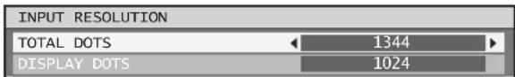 INPUT RESOLUTION TOTAL DOTS ← 1344 DISPLAY DOTS 1024