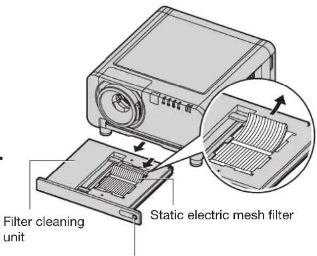 Filter cleaning unit Static electric mesh filter
