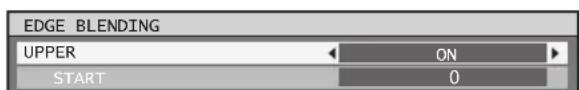 EDGE BLENDING UPPER ON START 0