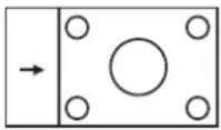 PANASONIC PT-DW100U - Press ▲▼◀▶ to adjust the 3. position. - 1