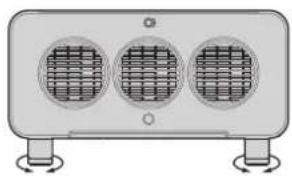 PANASONIC PT-DW100U - Adjusting the feet - 2