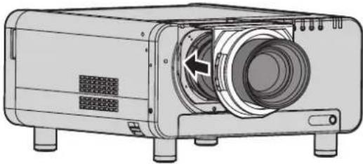 PANASONIC PT-DW100U - How to install the projection lens - 3