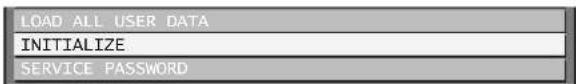 LOAD ALL USER DATA INITIALIZE SERVICE PASSWORD
