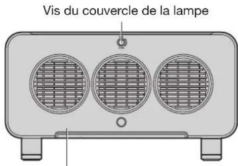 Vis du couvercle de la lampe