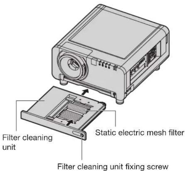 Filter cleaning unit Static electric mesh filter Filter cleaning unit fixing screw