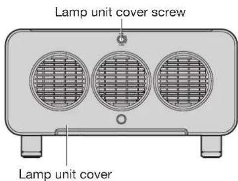 Lamp unit cover screw Lamp unit cover