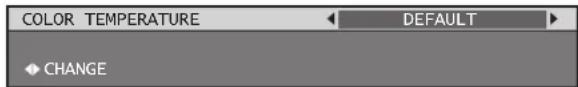 COLOR TEMPERATURE DEFAULT CHANGE