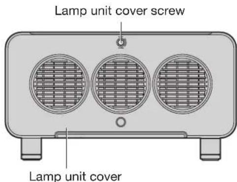 Lamp unit cover screw Lamp unit cover