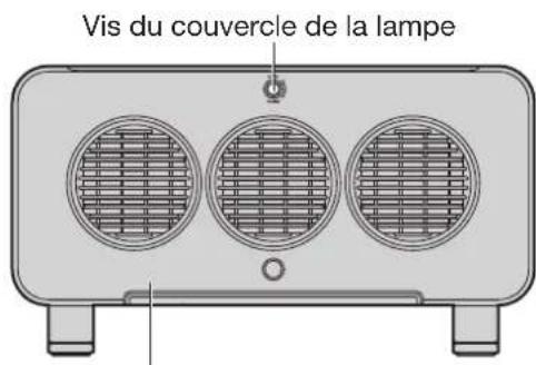 Vis du couvercle de la lampe
