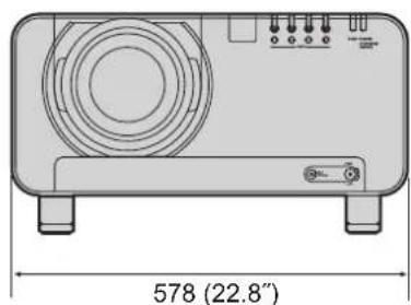 PANASONIC PT-DW100U - Outside dimensions - 3