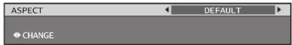 ASPECT DEFAULT CHANGE