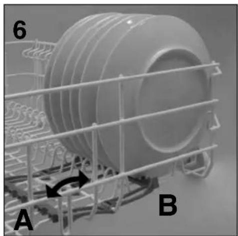 3D rendering of a white plastic component with grid lines and labeled parts A and B (no text or symbols beyond labels)