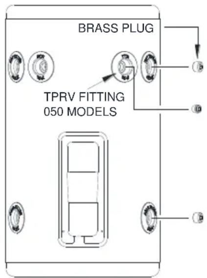 BRASS PLUG TPRV FITTING 050 MODELS