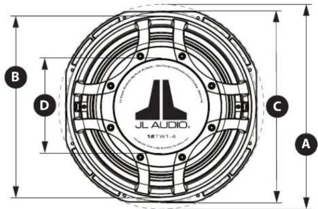 B D C JL AUDIO. 12TW1.4 A