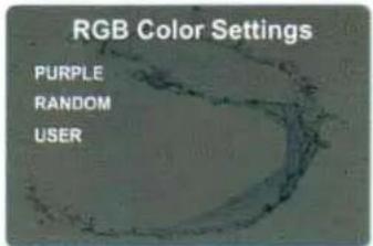 RGB Color Settings PURPLE RANDOM USER