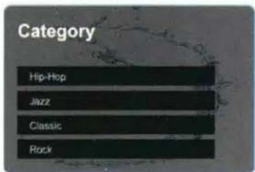 Category Hip-Hop Jazz Classic Rock