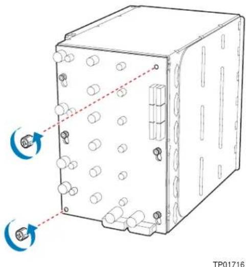 INTEL SC5299WS - Installing a Hot Swap Hard Drive Cage with a SAS/SATA or SCSI Backplane - 6