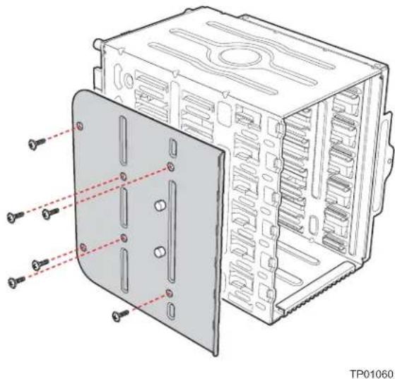 INTEL SC5299WS - Installing a Hot Swap Hard Drive Cage with a SAS/SATA or SCSI Backplane - 4