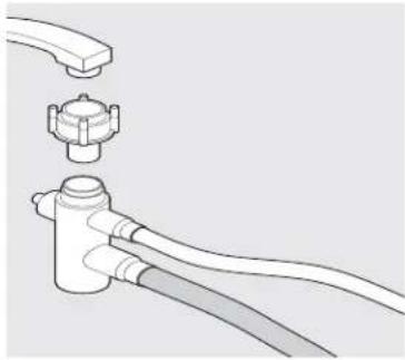 FRIGIDAIRE FFBD1821M - CONNECTING AND DISCONNECTING THE PORTABLE DISHWASHER - 1