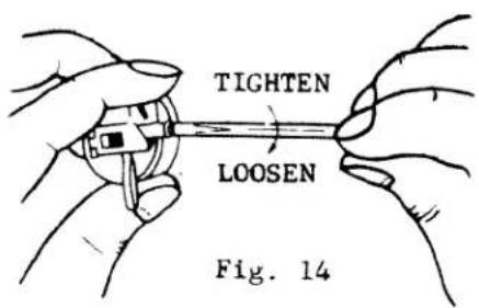 TIGHTEN LOOSEN Fig. 14