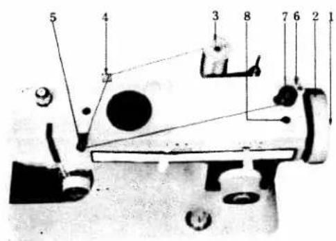 Labeled diagram of a mechanical device with numbered components for identification