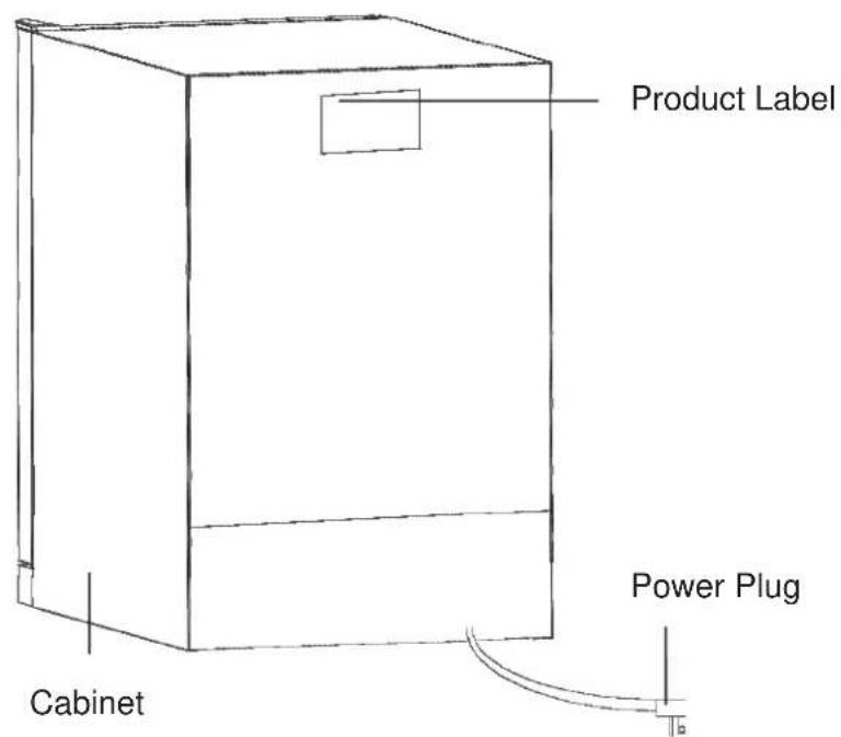 Product Label Power Plug Cabinet
