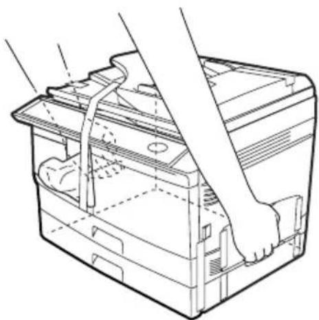 SHARP FO-2080 - PREPARING THE MACHINE FOR INSTALLATION - 1