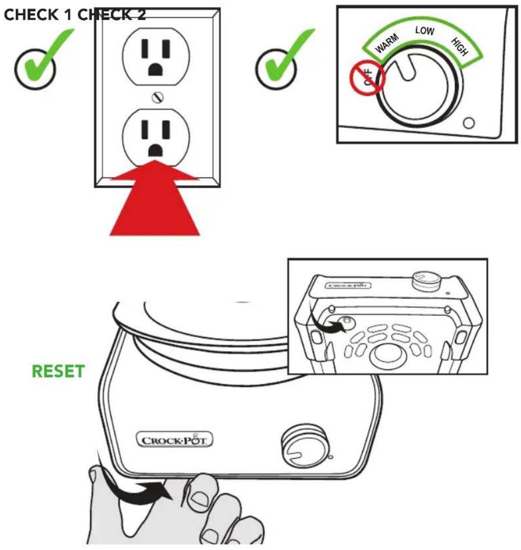 Crock-Pot Hook Up SCCPMD2-CH - Unit isn't turning on. - 1