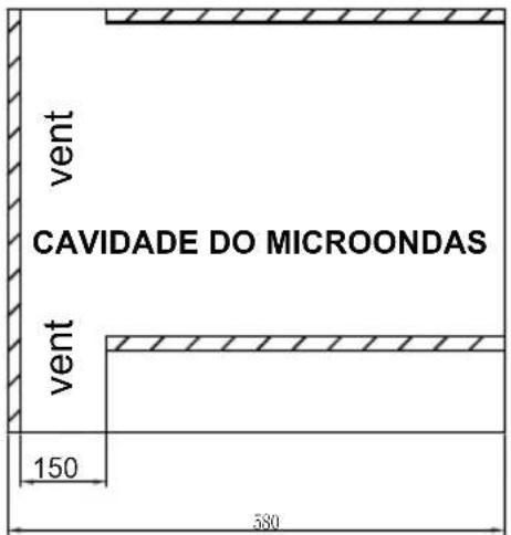 vent CAVIDADE DO MICROONDAS vent 150 580