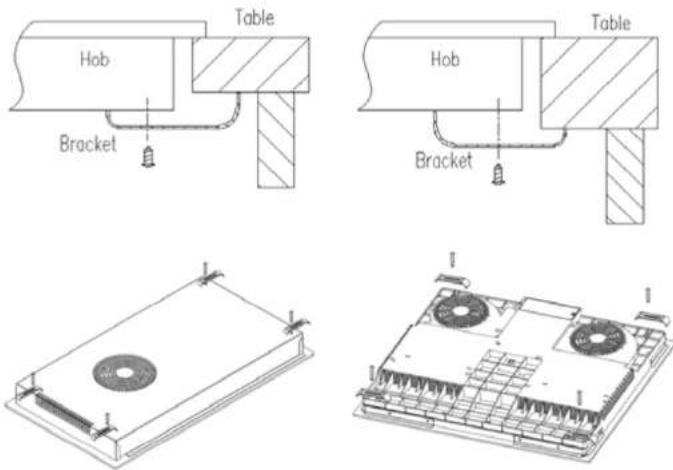 Technika CFEIND641-5 - Locating the fixing brackets - 1