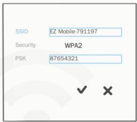 SSID EZ Mobile-791197 Security WPA2 PSK 87654321