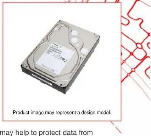 Product image may represent a design model. may help to protect data from