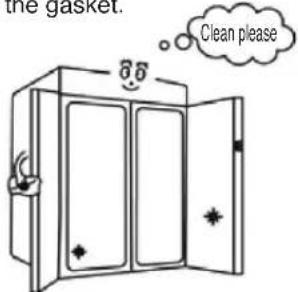 the gasket. 86 Clean please